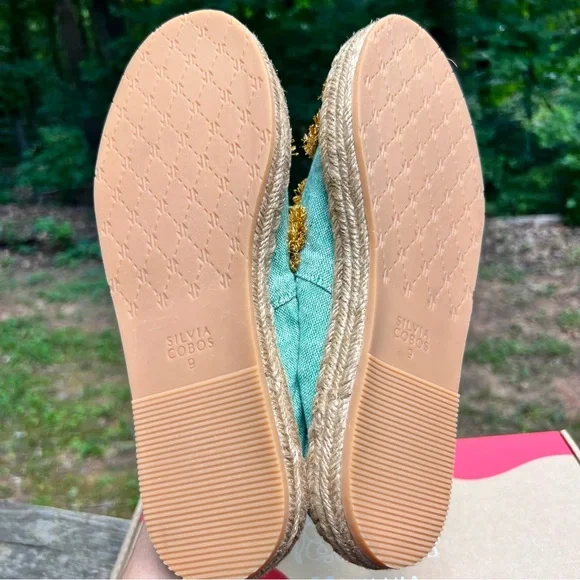 Silvia Cobos SC SOIL MOCASINES Leather Flat Espadrilles Women’s Sz 9 NEW - Picture 8 of 12